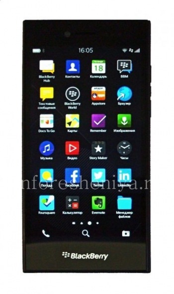 Экран LCD + тач-скрин (Touchscreen) + основа в сборке для BlackBerry Leap