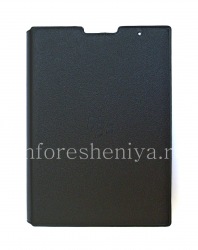 Оригинальный кожаный чехол с горизонтально открывающейся крышкой Leather Flip Case для BlackBerry Passport, Черный (Black)