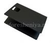 Фотография 4 — Оригинальный кожаный чехол с горизонтально открывающейся крышкой Leather Flip Case для BlackBerry Passport, Черный (Black)