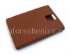 Фотография 6 — Оригинальный кожаный чехол с горизонтально открывающейся крышкой Leather Flip Case для BlackBerry Passport, Коричневый (Tan)