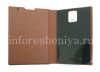 Фотография 8 — Оригинальный кожаный чехол с горизонтально открывающейся крышкой Leather Flip Case для BlackBerry Passport, Коричневый (Tan)