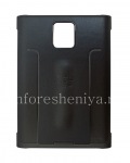Caso de Shell Flex original de cuero para BlackBerry Passport, Negro (Negro)