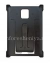Фотография 2 — Оригинальный кожаный чехол Leather Flex Shell для BlackBerry Passport, Черный (Black)