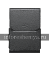 Фотография 2 — Оригинальный кожаный чехол с клипсой Leather Swivel Holster для BlackBerry Passport, Черный (Black)