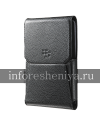 Фотография 4 — Оригинальный кожаный чехол с клипсой Leather Swivel Holster для BlackBerry Passport, Черный (Black)