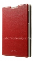 Housse en cuir horizontale avec fonction d'ouverture Diary signifie BlackBerry Passport, rouge