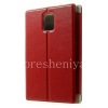Фотография 2 — Кожаный чехол горизонтально открывающийся с функцией подставки Diary для BlackBerry Passport, Красный