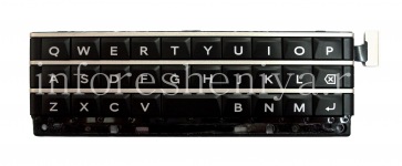 El conjunto de teclado Inglés original con la placa y el elemento sensor para BlackBerry Passport, Negro (negro)