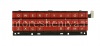 Фотография 1 — Оригинальная английская клавиатура в сборке с платой и сенсорным элементом для BlackBerry Passport, Красный, QWERTY