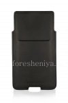 Фотография 2 — Оригинальный кожаный чехол-карман Leather Pocket для BlackBerry Priv, Черный (Black)