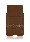 Photo 2 — BlackBerry Priv জন্য মূল চামড়া কেস পকেট লেদার পকেট, ব্রাউন (তান)