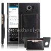 Photo 2 — Leather Case Cover untuk-BlackBerry Priv, hitam
