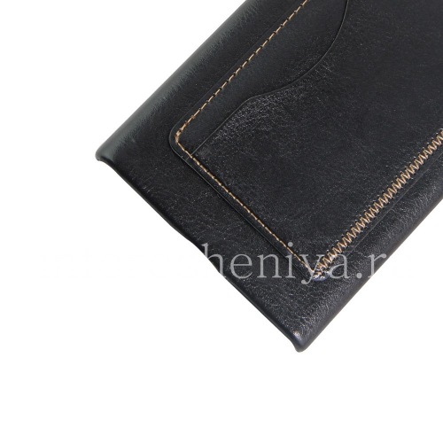 Photogallery for Ledertasche, Abdeckung für Blackberry Priv, schwarz product