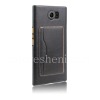 Фотография 4 — Кожаный чехол-крышка для BlackBerry Priv, Черный