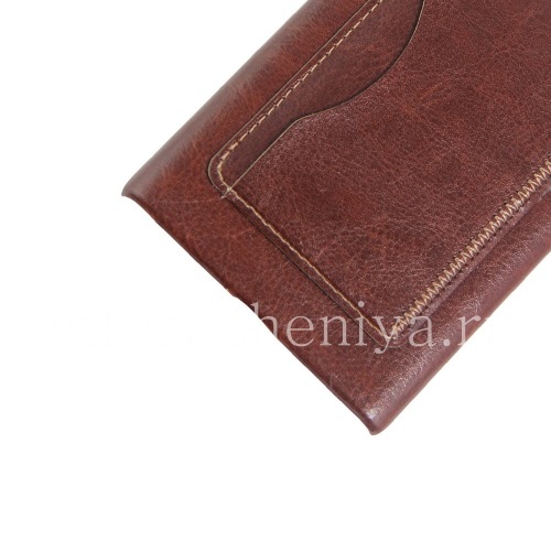 Photogallery for Ledertasche, Abdeckung für Blackberry Priv, braun product