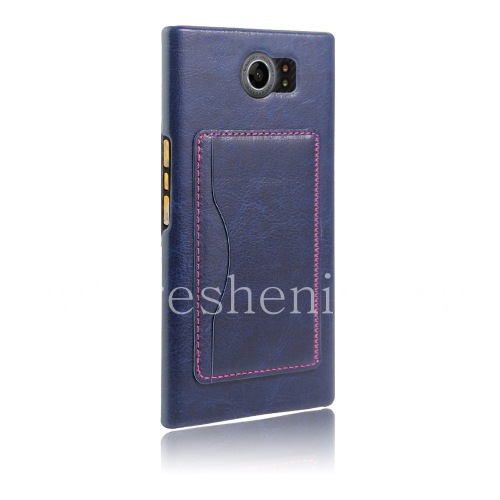 Photogallery for Ledertasche, Abdeckung für Blackberry Priv, blau product