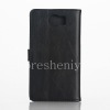 Фотография 4 — Кожаный чехол горизонтально открывающийся “Классический” для BlackBerry Priv, Черный