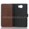 Photo 1 — Housse en cuir ouverture horizontale "Classic" pour BlackBerry Priv, brun