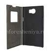 Фотография 5 — Фирменный кожаный чехол SIKAI с открывающейся крышкой для BlackBerry Priv, Черный, крупная текстура