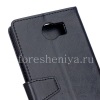Фотография 7 — Кожаный чехол горизонтально открывающийся с функцией подставки для BlackBerry Priv, Черный