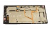 Photo 3 — Parte media de carcasa en el totalmente montado con el teclado ruso (grabado), un altavoz, un micrófono y unos botones laterales bucle para BlackBerry Priv, negro