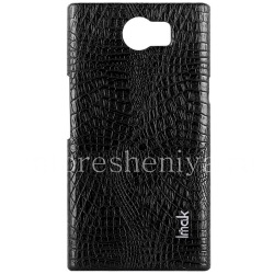 cubierta de plástico firme, cubierta para IMAK cocodrilo BlackBerry Priv, negro