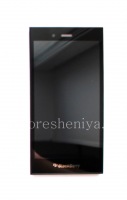 Экран LCD + тач-скрин (Touchscreen) + основа в сборке для BlackBerry Z3, Черный