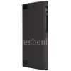 Фотография 3 — Фирменный пластиковый чехол-крышка Nillkin Frosted Shield для BlackBerry Z3, Серо-коричневый