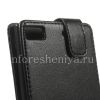 Фотография 4 — Кожаный чехол с вертикально открывающейся крышкой для BlackBerry Z3, Черный, Мелкая текстура