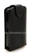 Photo 3 — Leather Case with vertical opening cover for BlackBerry 8300/8310/8320 Curve, Black, fine texture