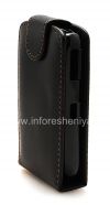 Photo 4 — Leather Case with vertical opening cover for BlackBerry 8300/8310/8320 Curve, Black, fine texture