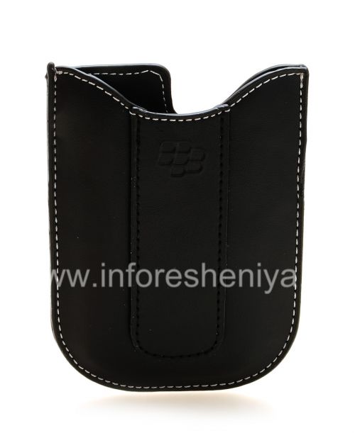 Галерея фотографий товара Кожаный чехол-карман для BlackBerry 8300/8310/8320 Curve (копия), Черный