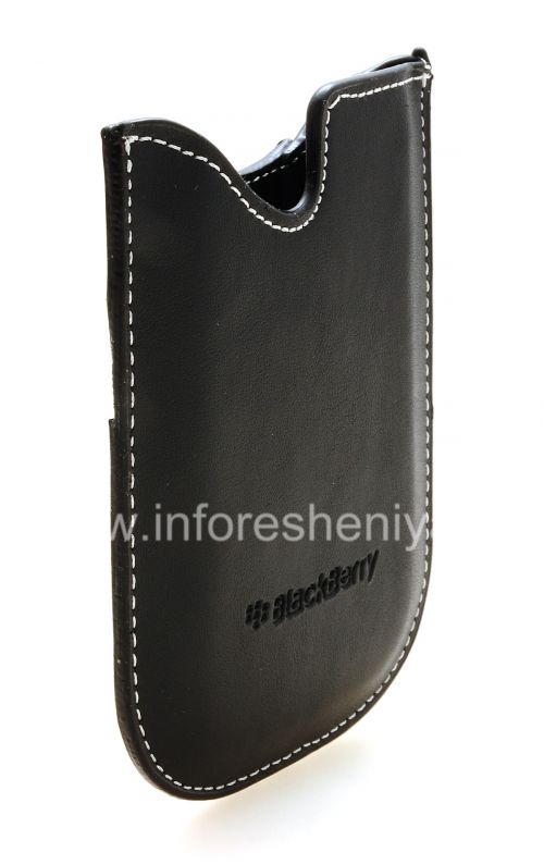 Галерея фотографий товара Кожаный чехол-карман для BlackBerry 8300/8310/8320 Curve (копия), Черный