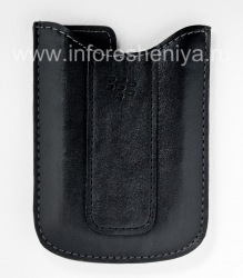 Оригинальный кожаный чехол-карман Vinyl Pocket Case для BlackBerry 8300/8310/8320 Curve, Черный (Black)