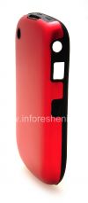 Photo 4 — ब्लैकबेरी कर्व 8520/9300 के लिए एल्यूमिनियम प्रकरण के साथ सिलिकॉन प्रकरण, लाल