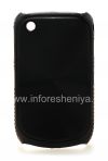 Photo 1 — Kunststoffbeutel-Abdeckung mit Metalleinsatz "CD" für das Blackberry Curve 8520/9300, Schwarz