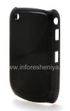 Photo 4 — Kunststoffbeutel-Abdeckung mit Metalleinsatz "CD" für das Blackberry Curve 8520/9300, Schwarz