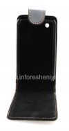 Photo 5 — Couvercle du boîtier en cuir avec ouverture verticale pour le BlackBerry Curve 8520/9300, Noir