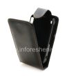 Photo 8 — Leather case cover with vertical opening for the BlackBerry 8520/9300 Curve, The black
