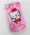 Photo 1 — Case Plastic nge rhinestones for BlackBerry 8520 / 9300 Curve, Uchungechunge "Hello Kitty"