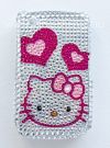 Photo 9 — Boîtier en plastique avec des strass pour BlackBerry Curve 8520/9300, Une série de "Bonjour Kitty"
