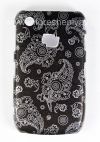 Photo 1 — 塑料“饰品”盖盖BlackBerry 8520 / 9300曲线, 一系列的“东方装饰品”，黑/银