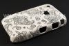 Photo 3 — 塑料“饰品”盖盖BlackBerry 8520 / 9300曲线, 一系列的“东方装饰品”，白/黑