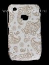 Photo 1 — 塑料“饰品”盖盖BlackBerry 8520 / 9300曲线, A系列，白/棕的“东方装饰品”
