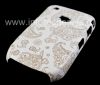 Photo 2 — 塑料“饰品”盖盖BlackBerry 8520 / 9300曲线, A系列，白/棕的“东方装饰品”