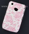 Photo 4 — 塑料“饰品”盖盖BlackBerry 8520 / 9300曲线, A系列，白/红色的“东方装饰品”