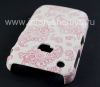Photo 6 — 塑料“饰品”盖盖BlackBerry 8520 / 9300曲线, A系列，白/红色的“东方装饰品”