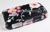 Photo 2 — 塑料“饰品”盖盖BlackBerry 8520 / 9300曲线, 一系列的“花”，黑