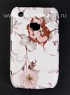 Photo 1 — 塑料“饰品”盖盖BlackBerry 8520 / 9300曲线, 该系列“花”，白