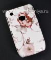 Photo 4 — 塑料“饰品”盖盖BlackBerry 8520 / 9300曲线, 该系列“花”，白